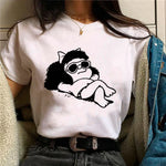 Mafalda tshirt women summer t shirt female 2000s clothing
