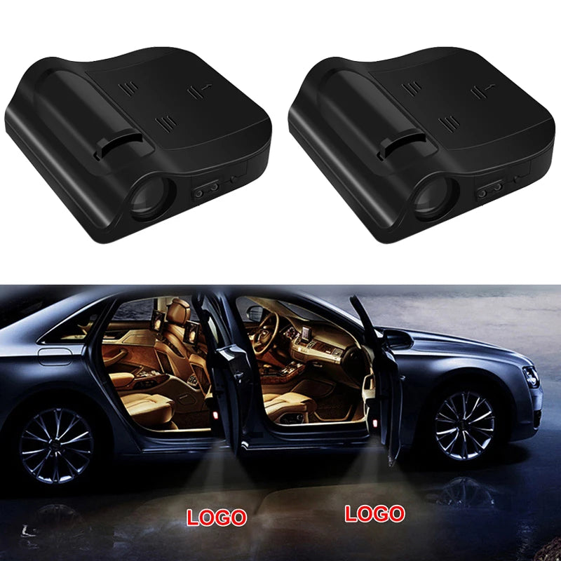 1PC Led Car Door Welcome Laser Projector Logo Ghost Shadow Night Lights Courtesy Lamp for Corvette Lada GMC Dacia Dodge BMW Seat