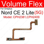 For Oneplus 1+ Nord CE CE 2 CE2 Lite 5G On Off Power Volume Switch Button Flex Cable Side Key Flex Ribbon Replacement