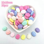 All Kinds of Shape Colourful Acrylic Loose Spacer Beads for Jewelry Making DIY Beaded Material Early Education Accessories