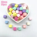 All Kinds of Shape Colourful Acrylic Loose Spacer Beads for Jewelry Making DIY Beaded Material Early Education Accessories