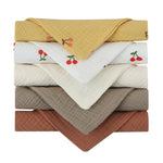 5 Pcs Towel Baby Face Cloth Baby Bath Towel Handkerchief Cotton Burp Cloth Soft Absorbent Gauze Kindergarten Washcloth