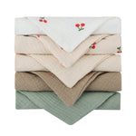 5 Pcs Towel Baby Face Cloth Baby Bath Towel Handkerchief Cotton Burp Cloth Soft Absorbent Gauze Kindergarten Washcloth