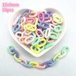 All Kinds of Shape Colourful Acrylic Loose Spacer Beads for Jewelry Making DIY Beaded Material Early Education Accessories