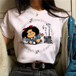Mafalda tshirt women summer t shirt female 2000s clothing