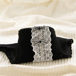 Women's Cotton Panties Sexy Lace Underpants Mid Waist Seamless Comfort Briefs Girl Lovely Bow Underwear Female Lingerie