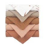 5 Pcs Towel Baby Face Cloth Baby Bath Towel Handkerchief Cotton Burp Cloth Soft Absorbent Gauze Kindergarten Washcloth